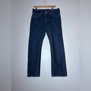 TRUE RELIGION straight blue denim jeans size 32